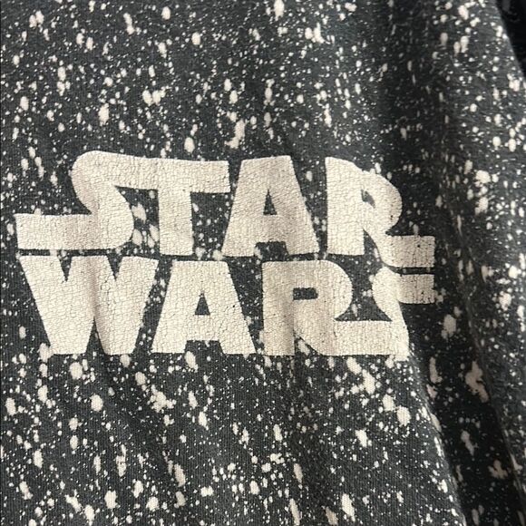 STAR WARS Men's Unisex Size 2XL Crewneck Gray White Speckled Graphic Tee Cotton - Picture 4 of 6